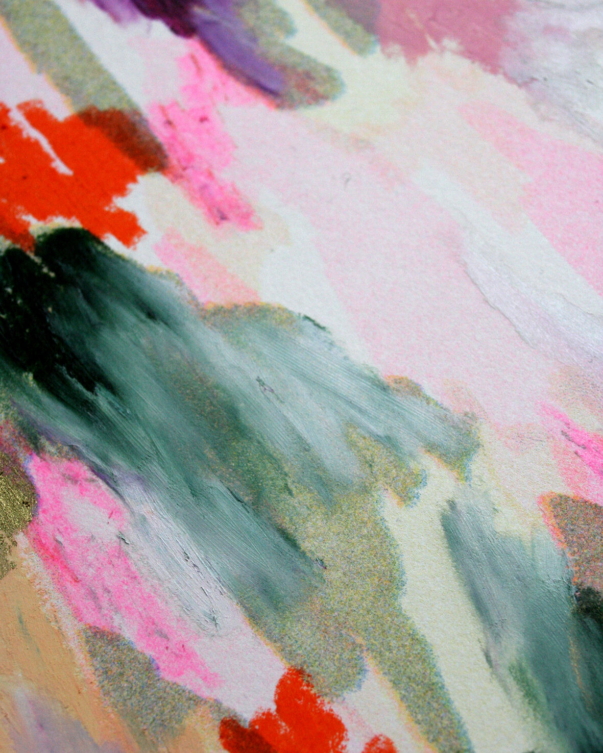 Summer Mountain - Risographie & Pastel