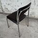 Series of 42 civic chairs year 1970 stackable chrome and skai
