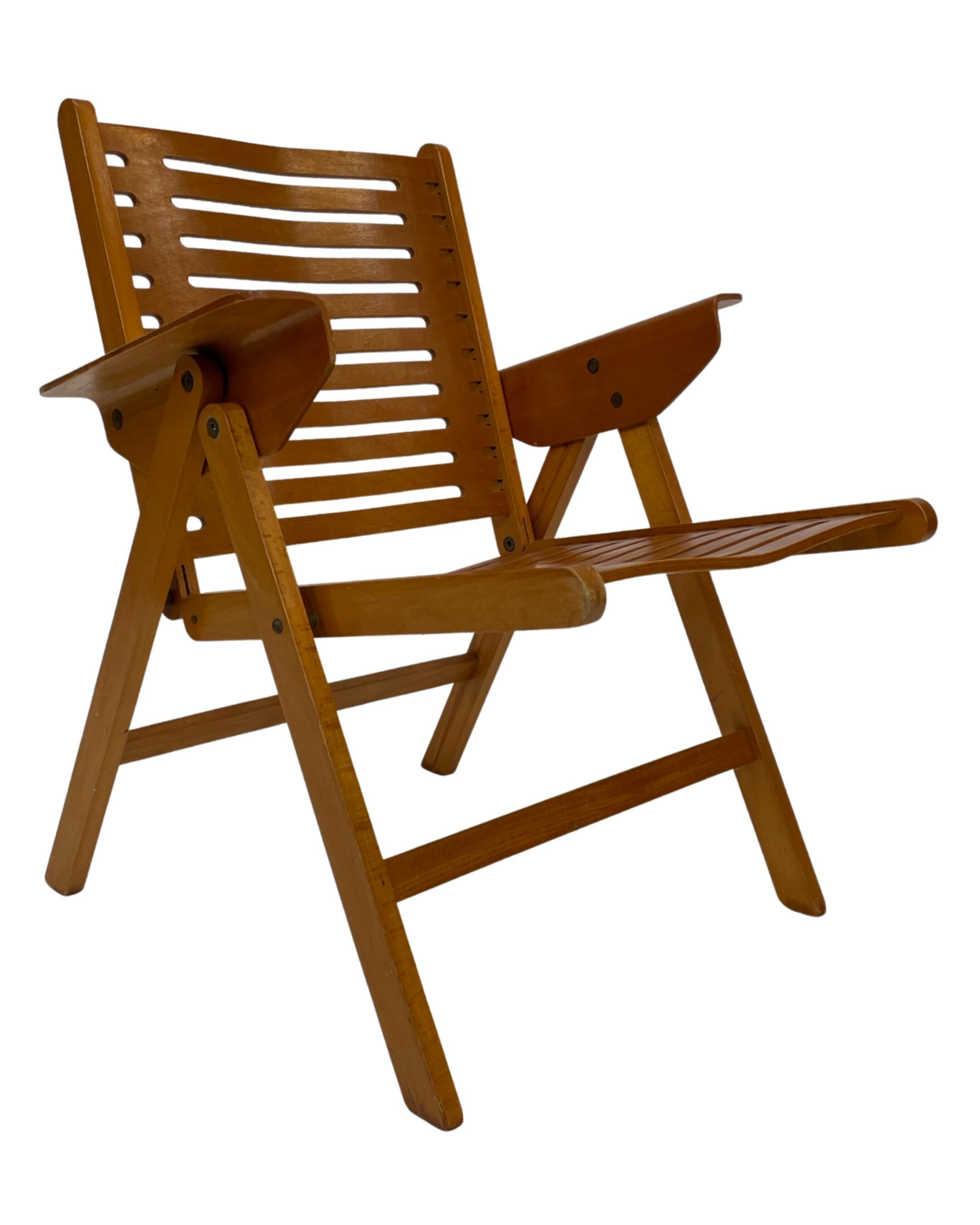 Vintage set of four Rex Plywood folding chairs by Niko Kralj design 1950