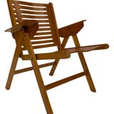 Vintage set of four Rex Plywood folding chairs by Niko Kralj design 1950