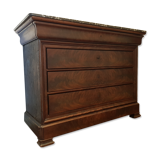 Louis Philippe chest of drawers grey marble top