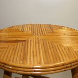 Vinatge rattan side table