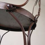 Graceful American steel chair for an ice cream shop, 1940s.