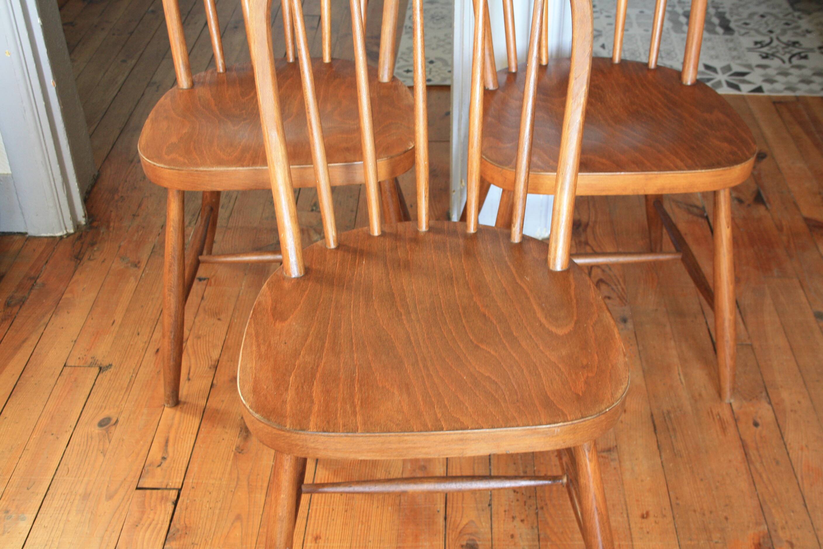 Thonet chairs by Josef Frank stamped