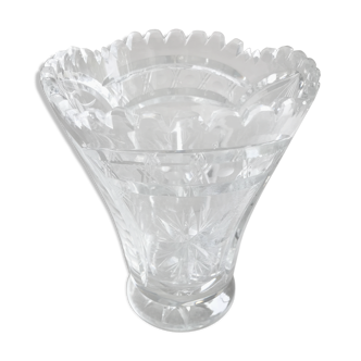 Ancient vase in cut crystal