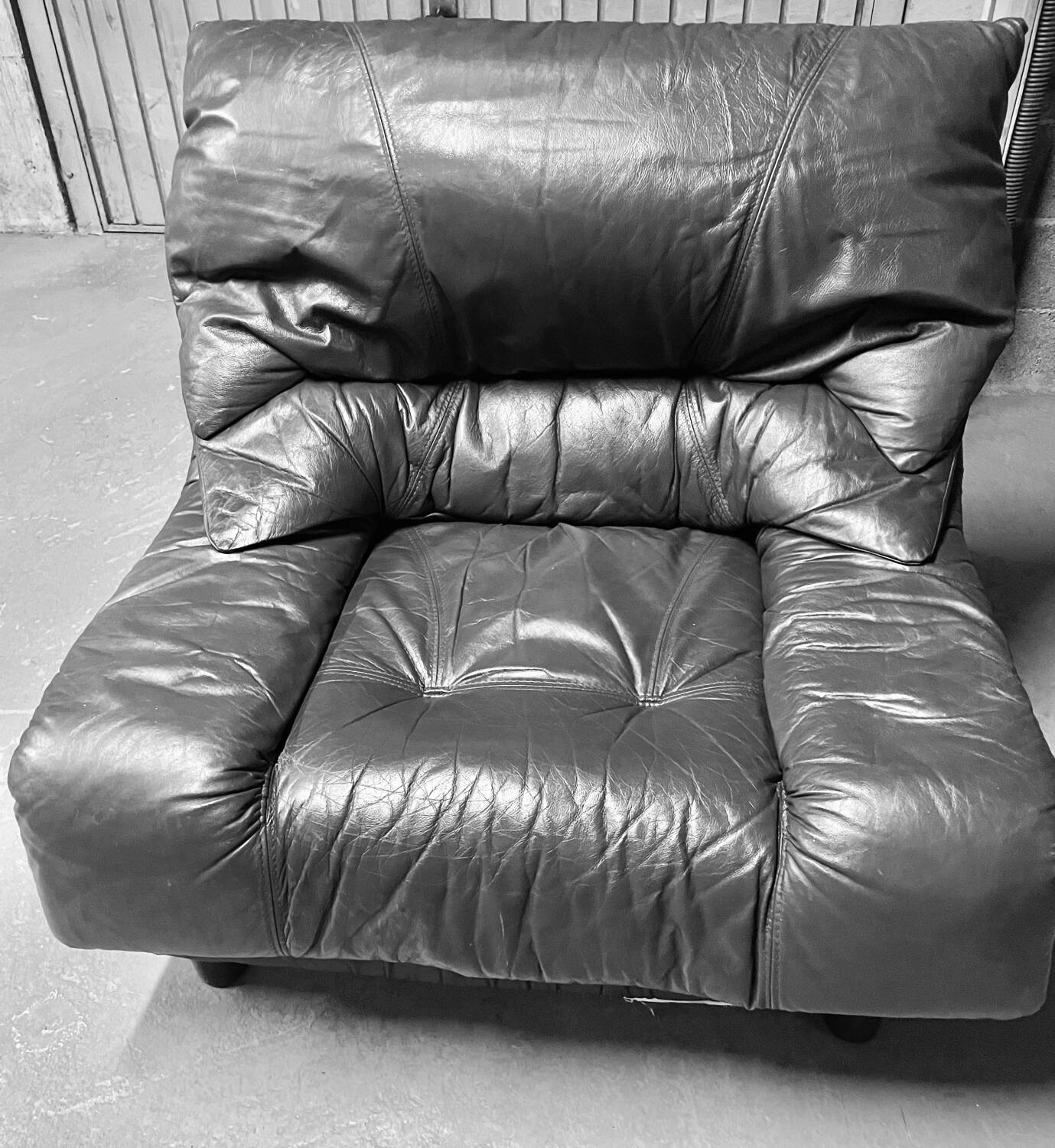 Leather armchair from the 70s