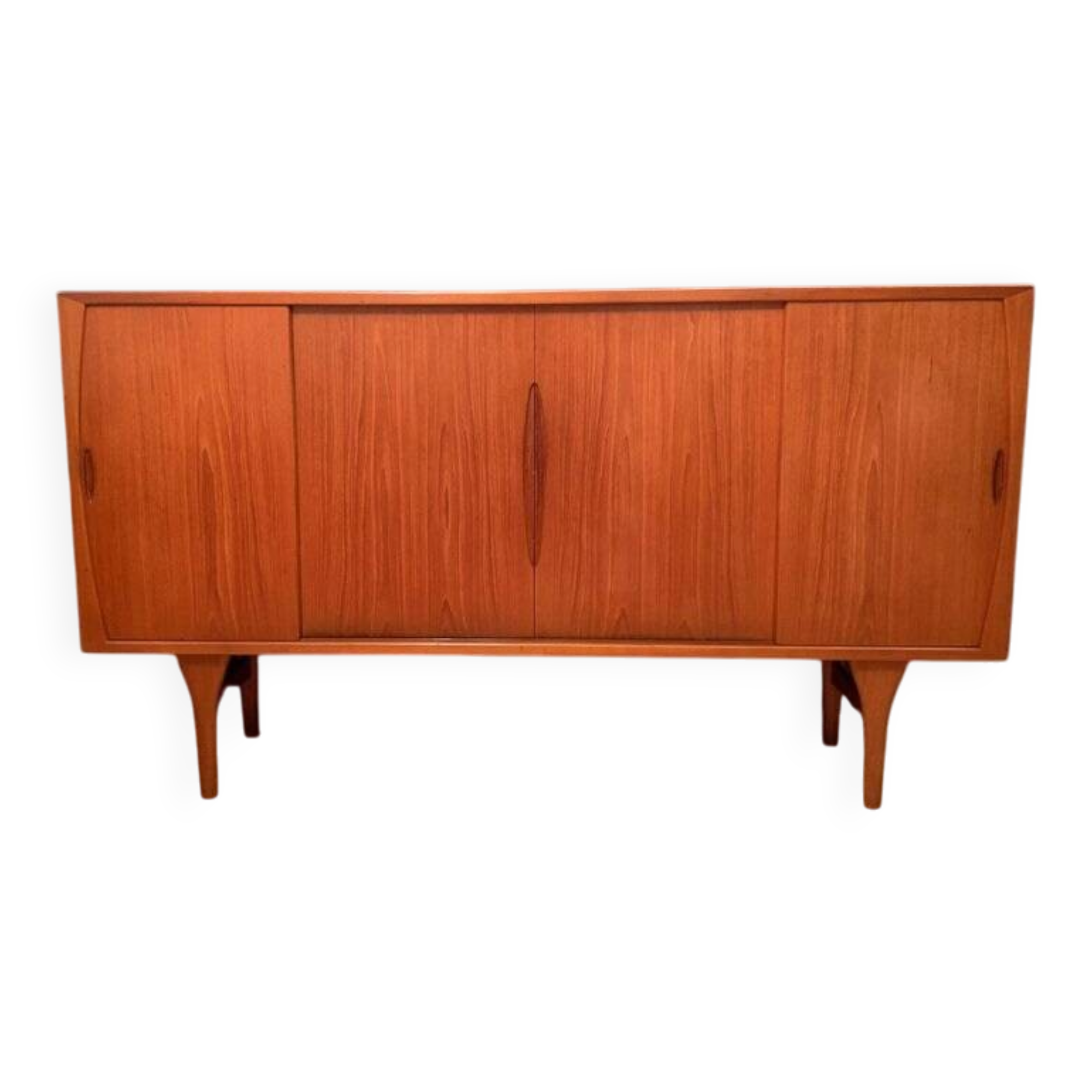 Danish highboard by Henning Kjaernulf for Bruno Hansen, 1960s
