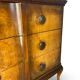 Commode italienne en placage et bois massif de noyer, années 1940-1950