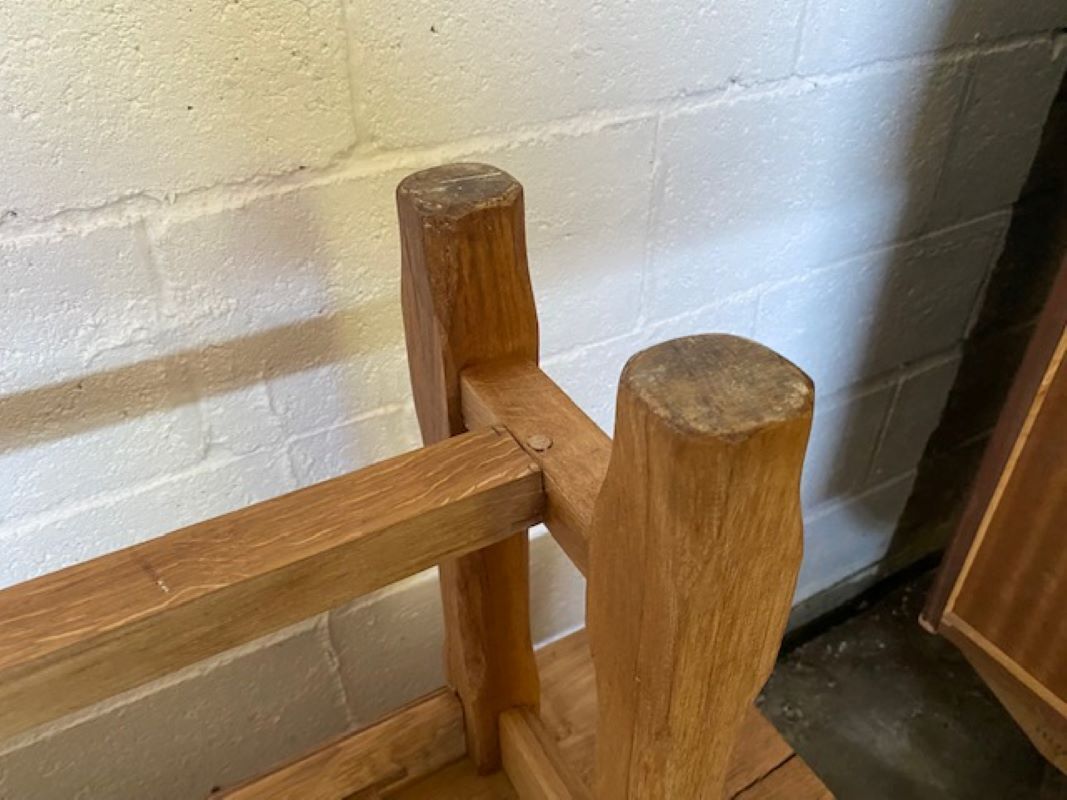 Pair of benches for rustic farmhouse table 1950