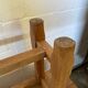 Pair of benches for rustic farmhouse table 1950