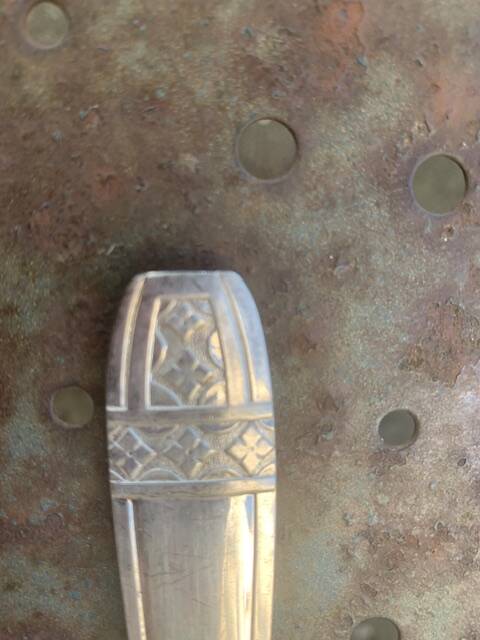 Cutlery set consisting of 49 pieces in silver metal, antique and collector's item