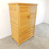 Vintage pencil reed cabinet, 1970s