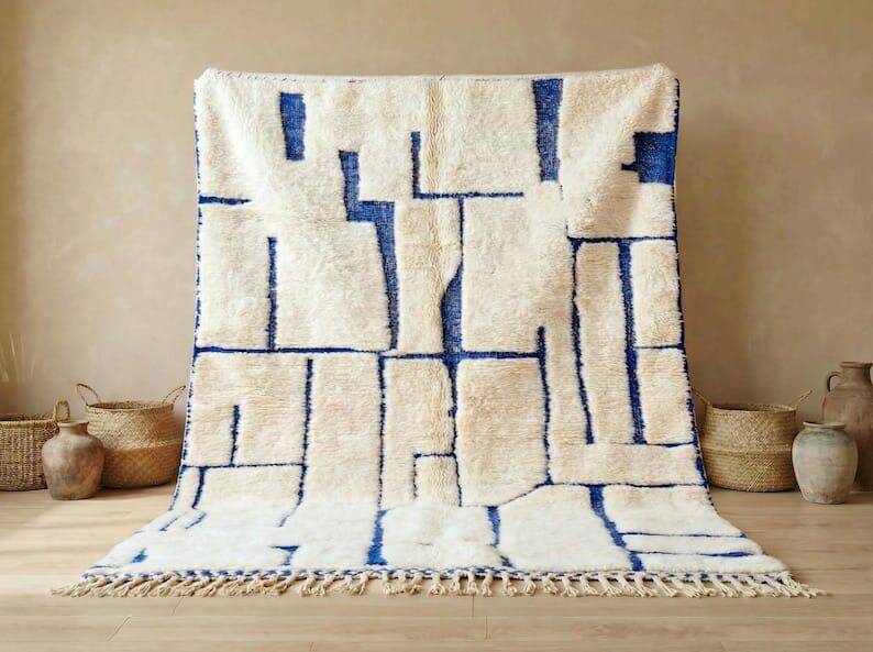 Traditional handmade Berber rug size 2/3 m