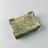 Maison Baguès silver-plated faux bamboo box, France, circa 1960s