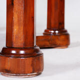 Restored biedermeier dining table, yew-tree, austria, 1830s