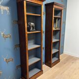 Set of 2 antique open Bookcases