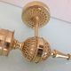 Brass wall light and satin glas vintage 50s-60s