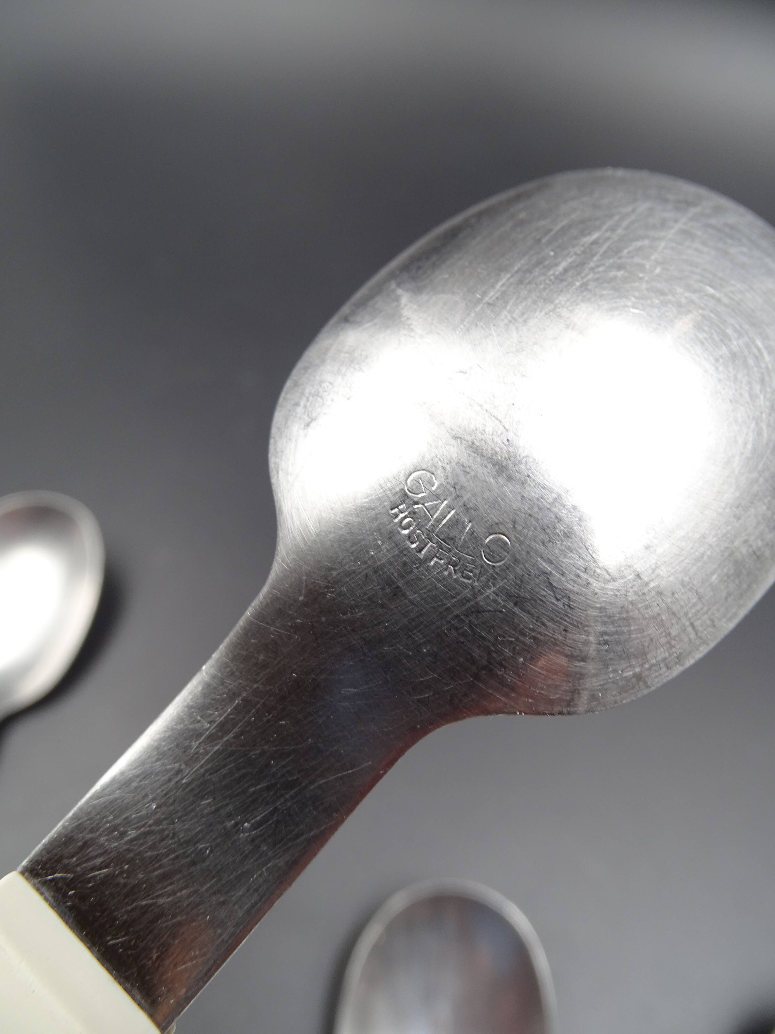 Set of 6 vintage spoons of the brand Gallo - Rostfrei
