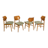 Set of four chairs ton vintage czechoslovakia 1960s