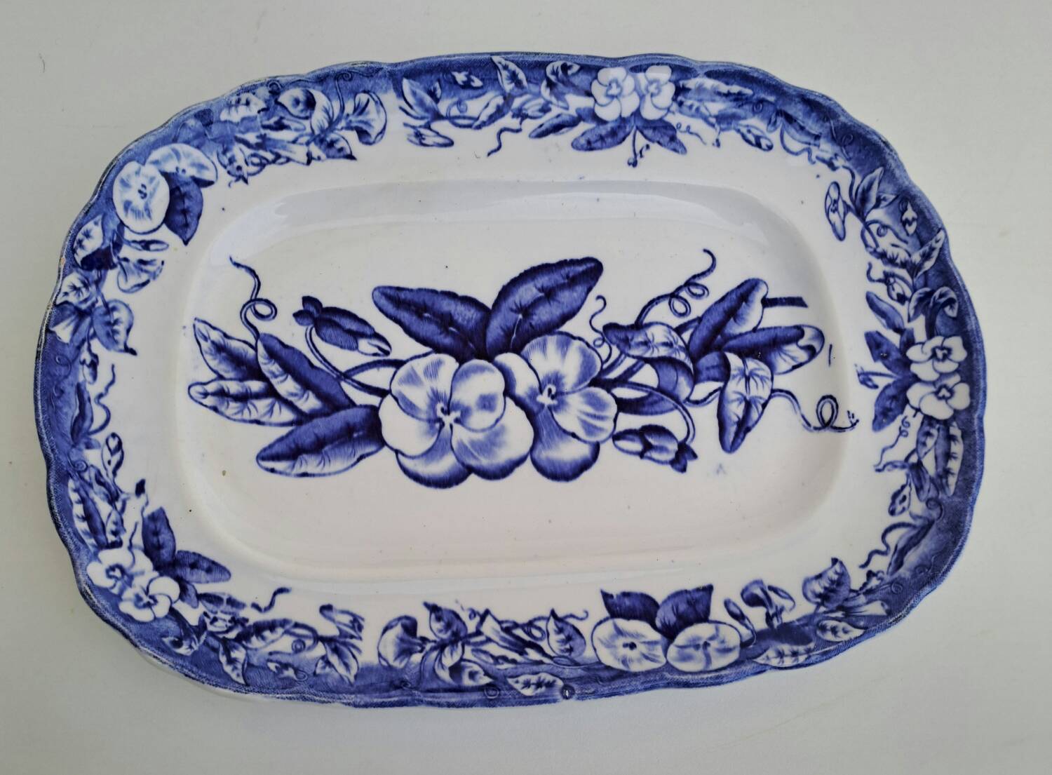 Oval dish Jules Vieillard Bordeaux model Volubilis