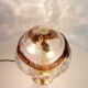 Smoked glass table lamp by Murano for Kalmar, Austria, 1970s.