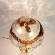 Smoked glass table lamp by Murano for Kalmar, Austria, 1970s.