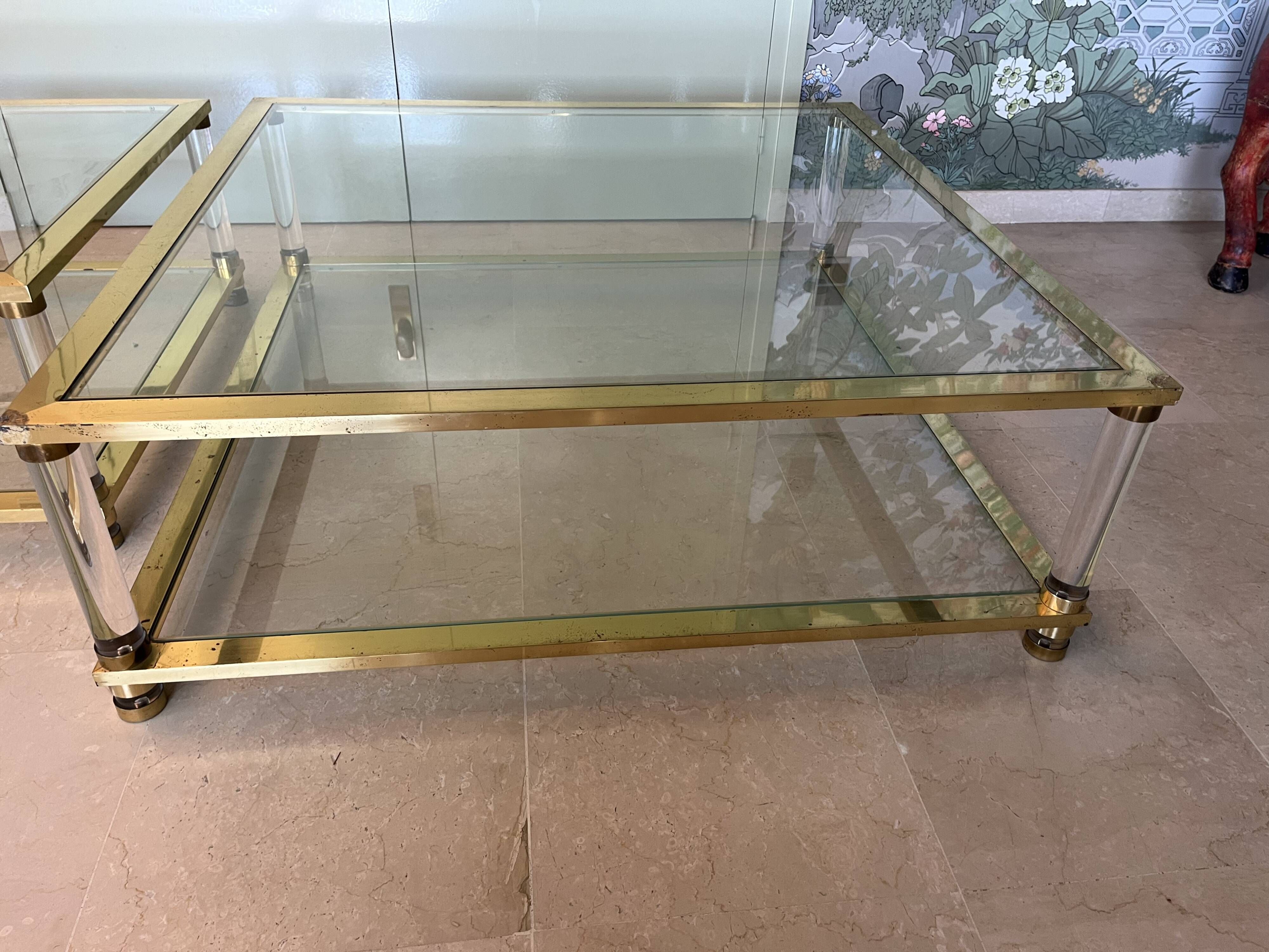 Lot de 2 Tables basses dans le goût de Pierre Vandel
