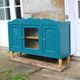 Renovated antique sideboard – Petrol blue V33 – Vintage / Art Deco style