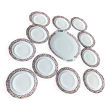 Dessert service from the EG France earthenware factory Art Deco period 20s/30s in porcelain