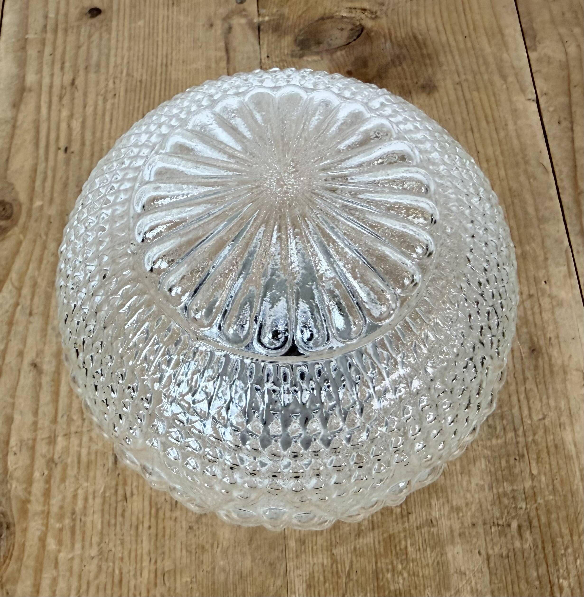 Lustre en porcelaine blanche vintage, années 1970