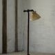 Scandinavian Funkis floor lamp with original shade, Denmark, Art Deco, 1930s
