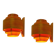 Pair of V-327 pine wall lights Hans-Agne Jakobsson for AB Markaryd, 1960