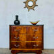 Commode galbée Art Déco en noyer