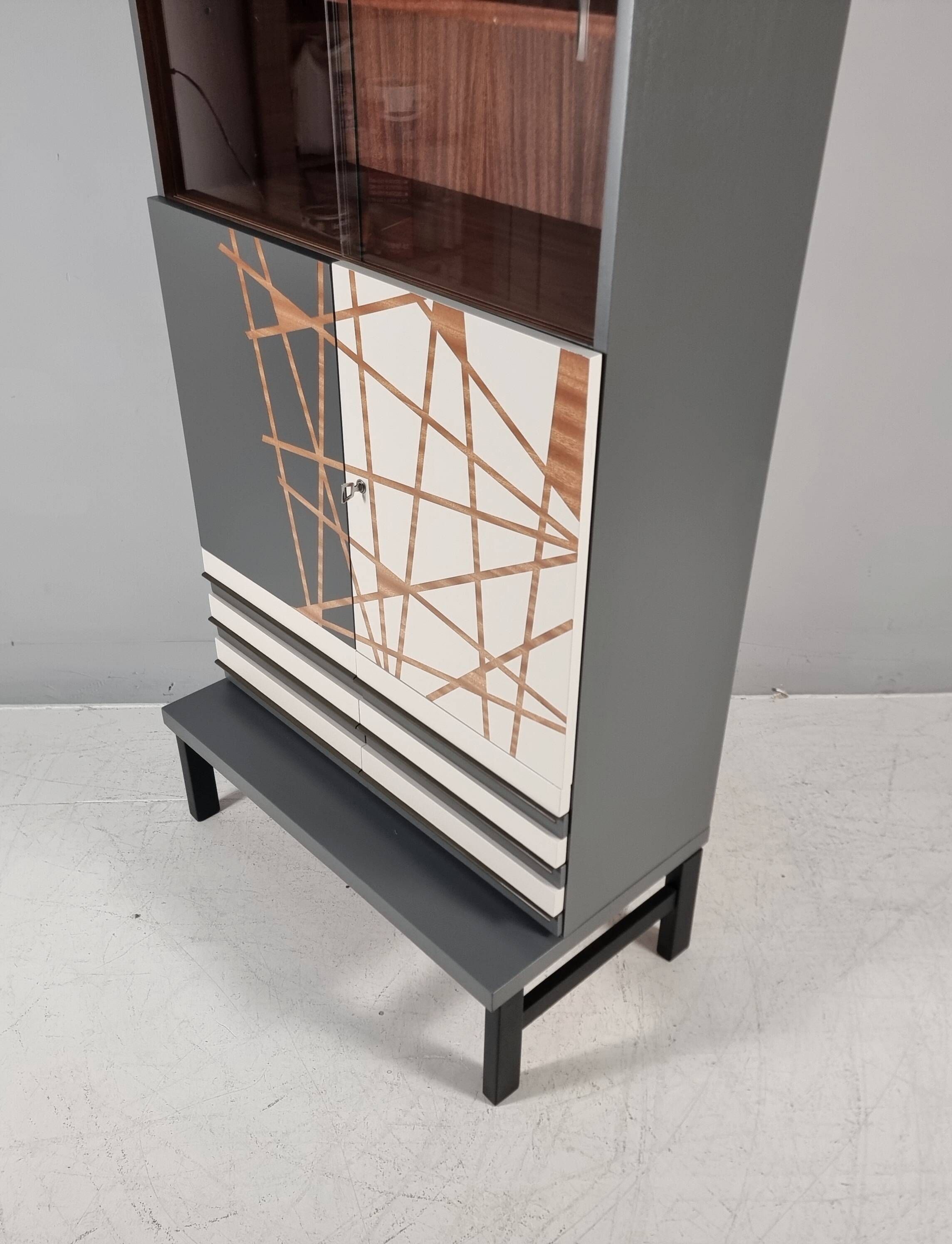 Vintage Bar Cabinet in Beech, 1970s