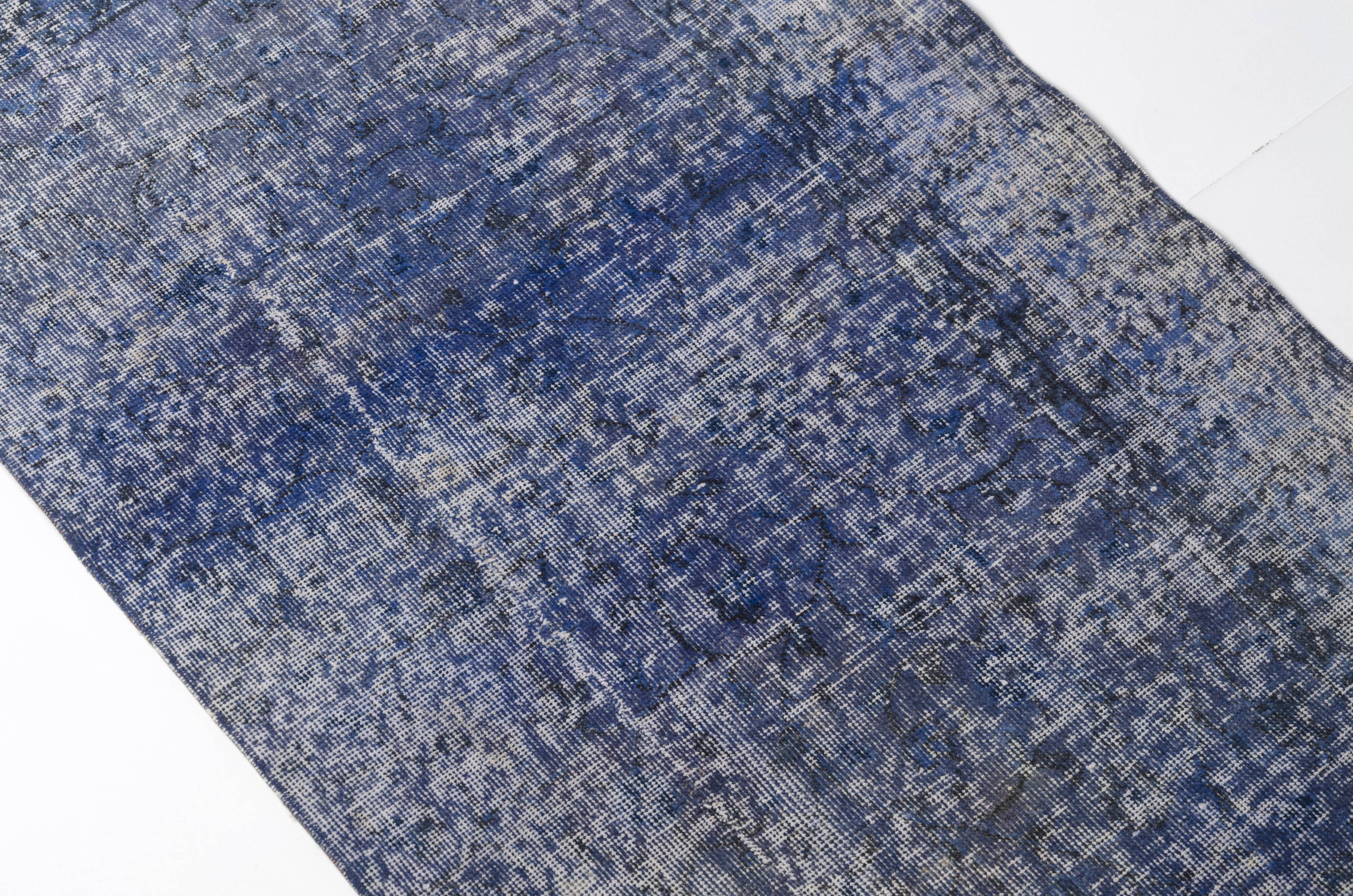 Blue Hallway Turkish Runner Rug sku1070