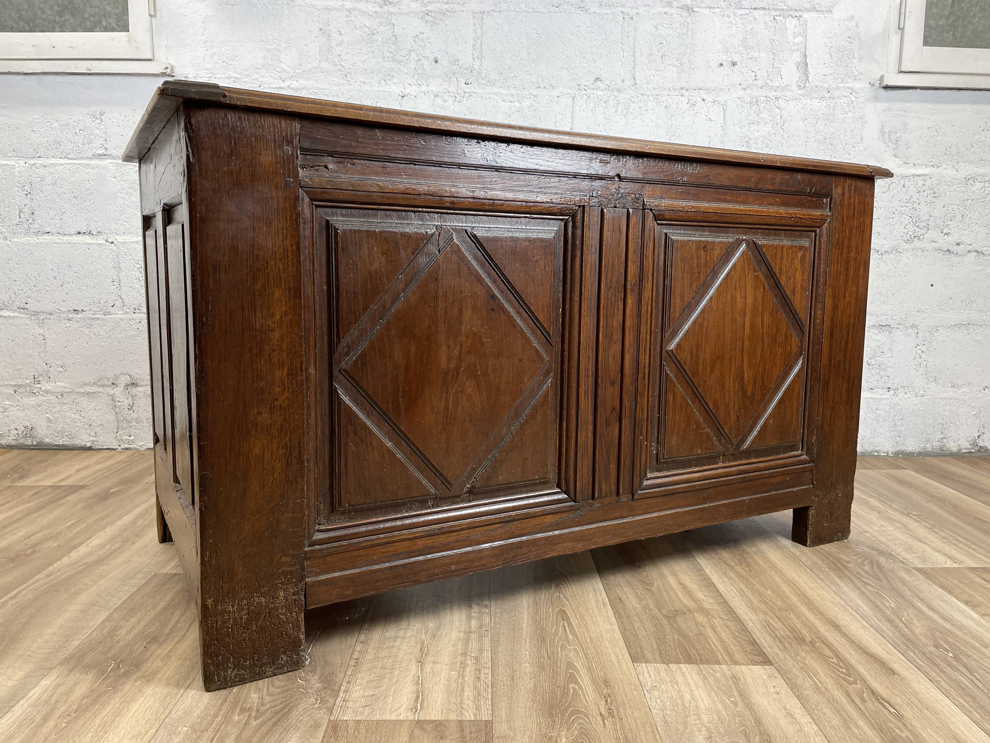 Vintage desk in solid wood, 40s-50s