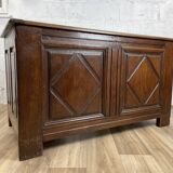 Vintage desk in solid wood, 40s-50s