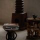 Hardwood stool Tonga (Batonga) carved with geometric patterns, 20th century, 1960s.