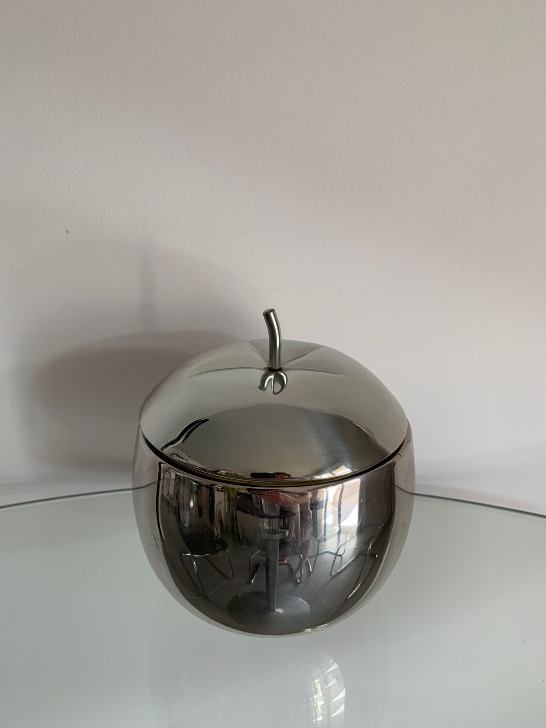 Seau à glaçons pomme, années 70