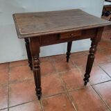 Old oak game table with 4 drawers