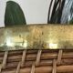 Roasted pot rattan and vintage brass
