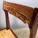 6 chairs rush Wenge Brutalist Mid Century