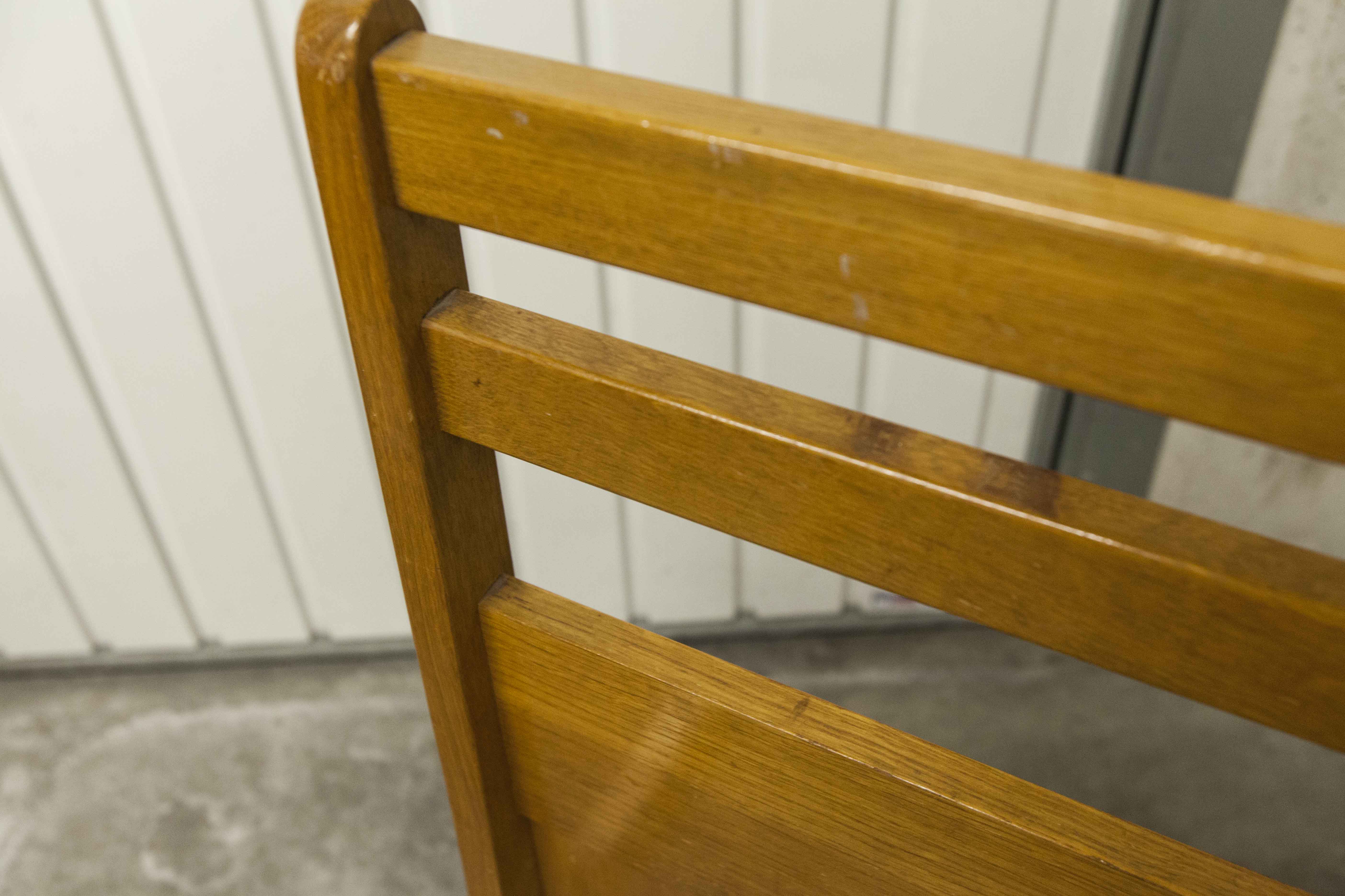 Pair of 1960 Scandinavian twin beds in solid beech