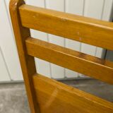 Pair of 1960 Scandinavian twin beds in solid beech