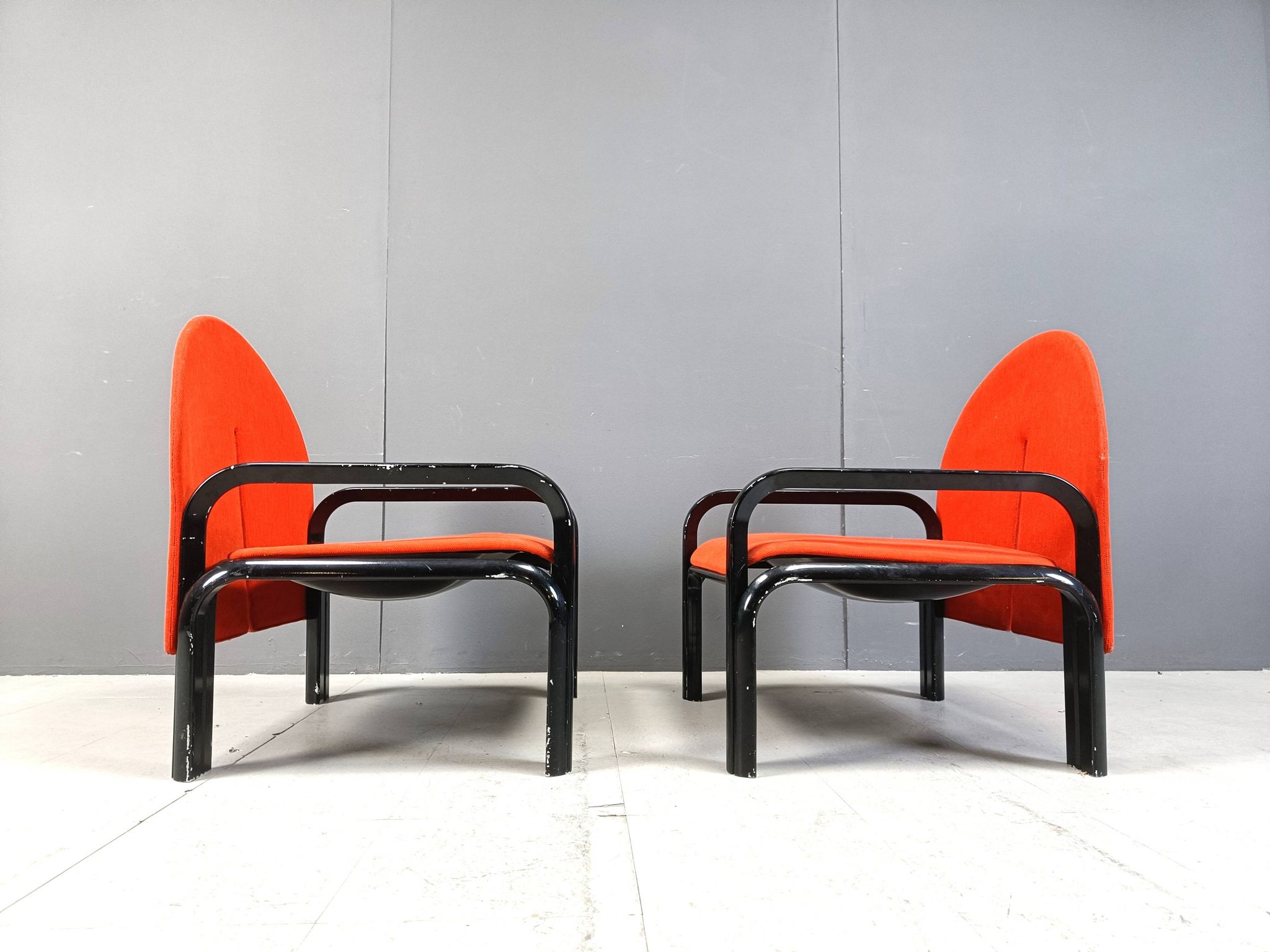 Pair of Gae Aulenti '54 L' Armchairs for Knoll International, 1970s