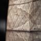 Square wall lamp in red wood and rice paper, prod. Steelline 1980