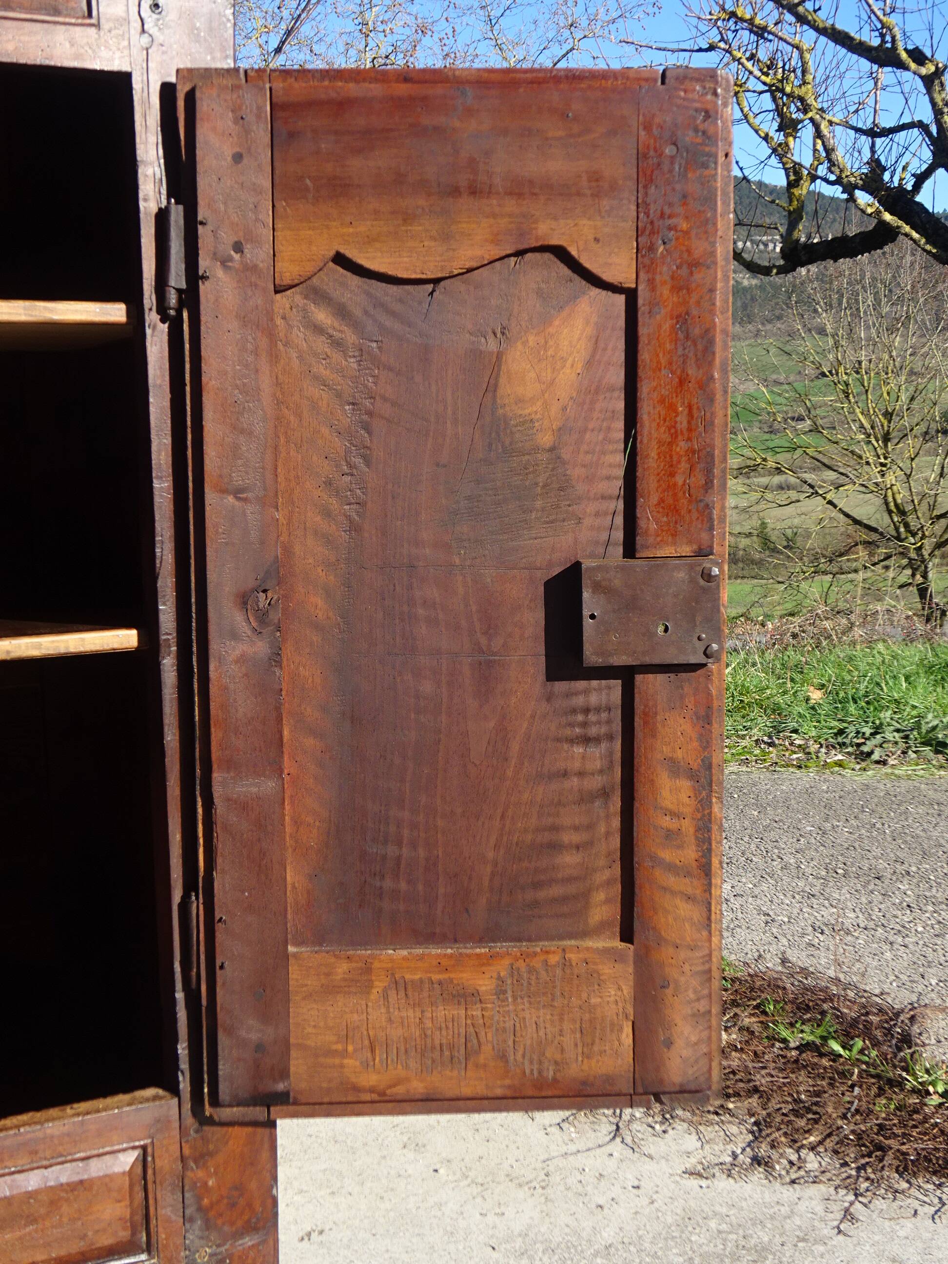 Antique walnut wedding sideboard