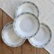 4 vintage deep plates, ironstone Saint Amand model 6000