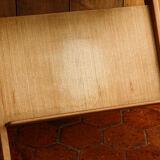 Ancienne desserte scandinave en bois blond