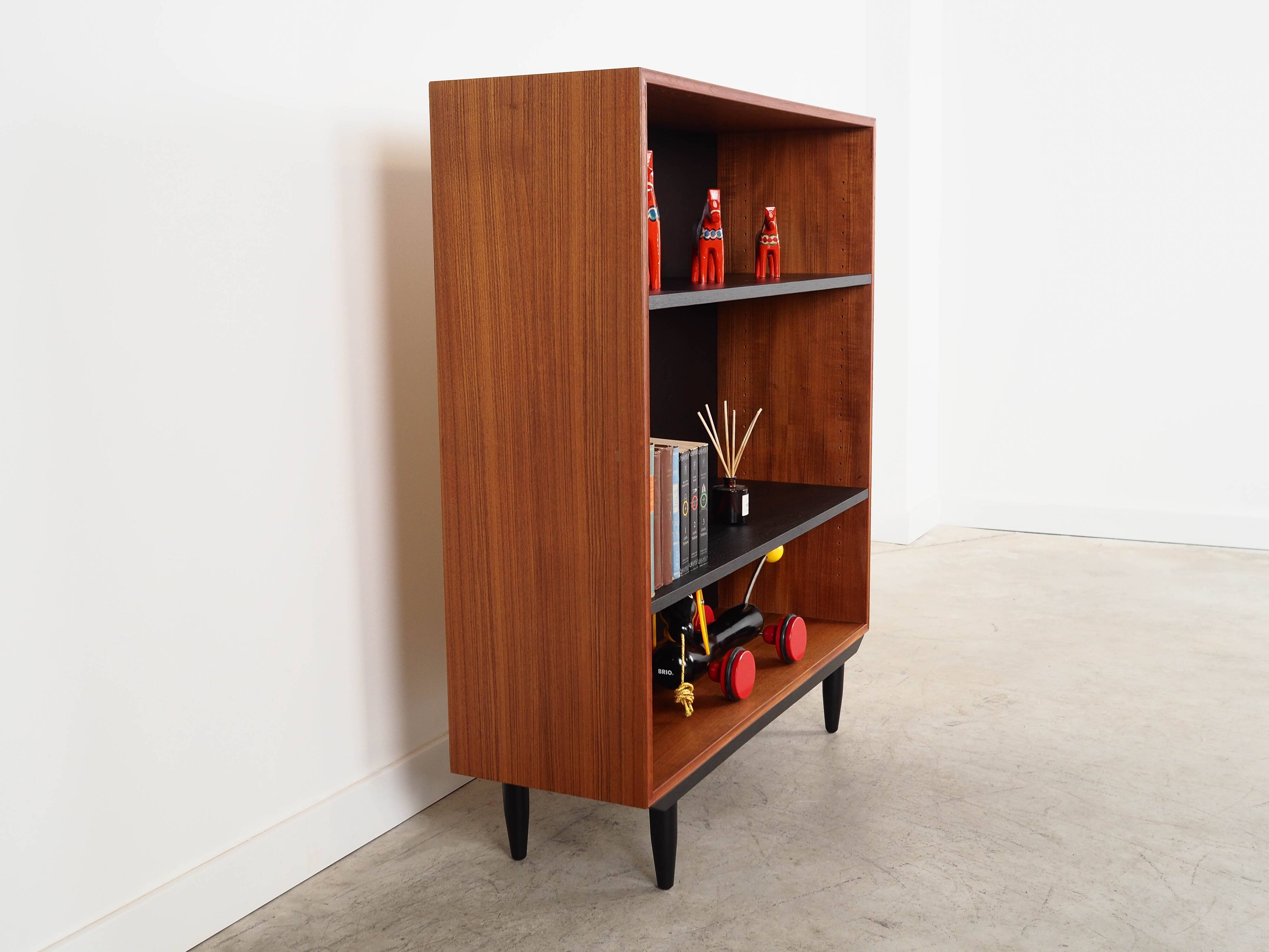 Teak bookcase, Danish design, 1970s, production: Denmark